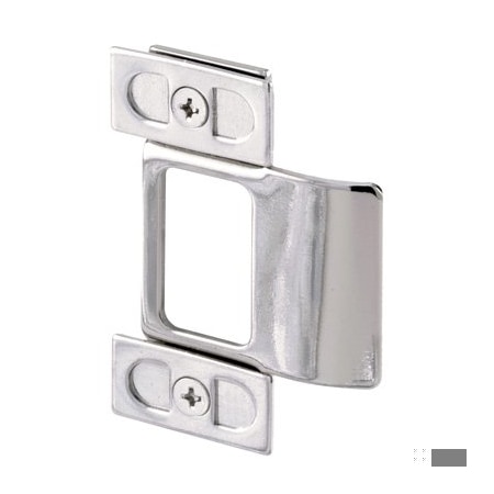 Prime-Line Adjustable Door Strike, 2 Piece, Chrome Plated (Single Pack) U 9488